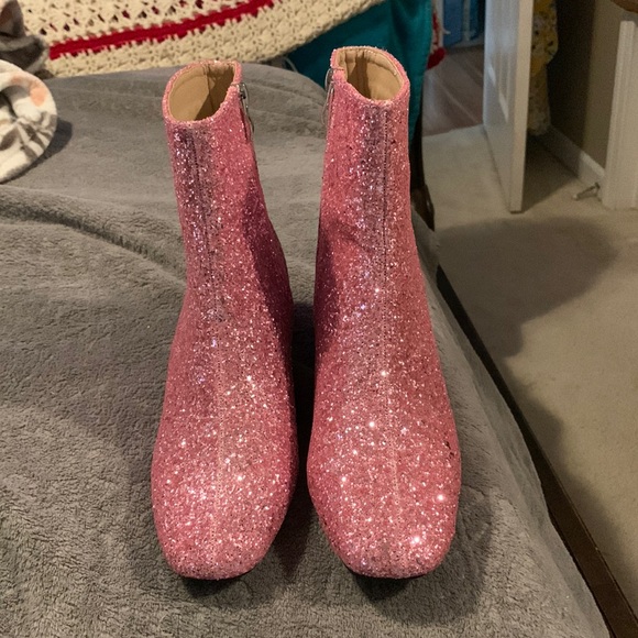 Pink Sparkle Booties - Picture 1 of 10